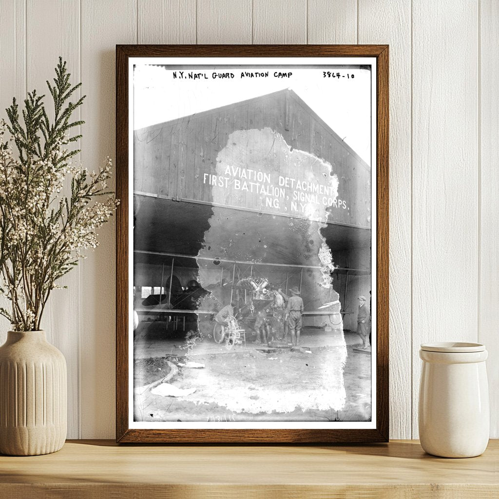 Early 20th Century N.Y. National Guard Aviation Camp