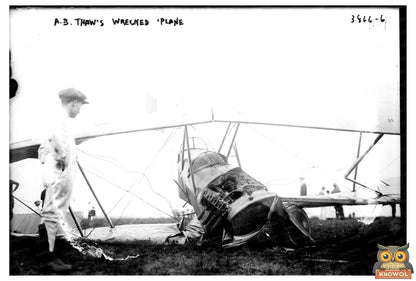 Early Aviations Struggles: Wrecked Plane from 1915