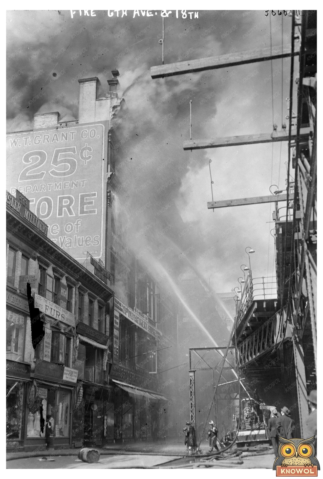 Historic 1916 Fire on 6th Ave & 18th St Scene