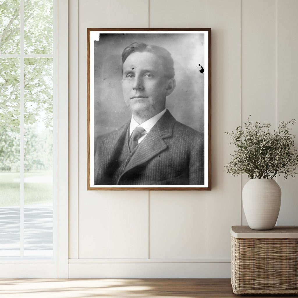 Historic N.E. Kendall Print, Vintage Art