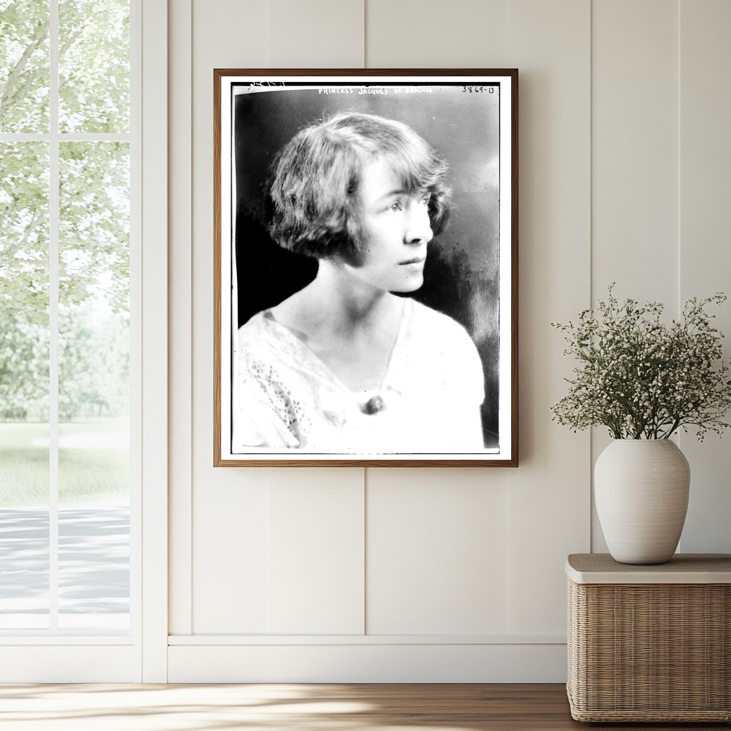 Historic Princess Jacques De Broglie Print, Vintage Art