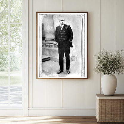 Historic Gov. Fielder Print, Vintage Art
