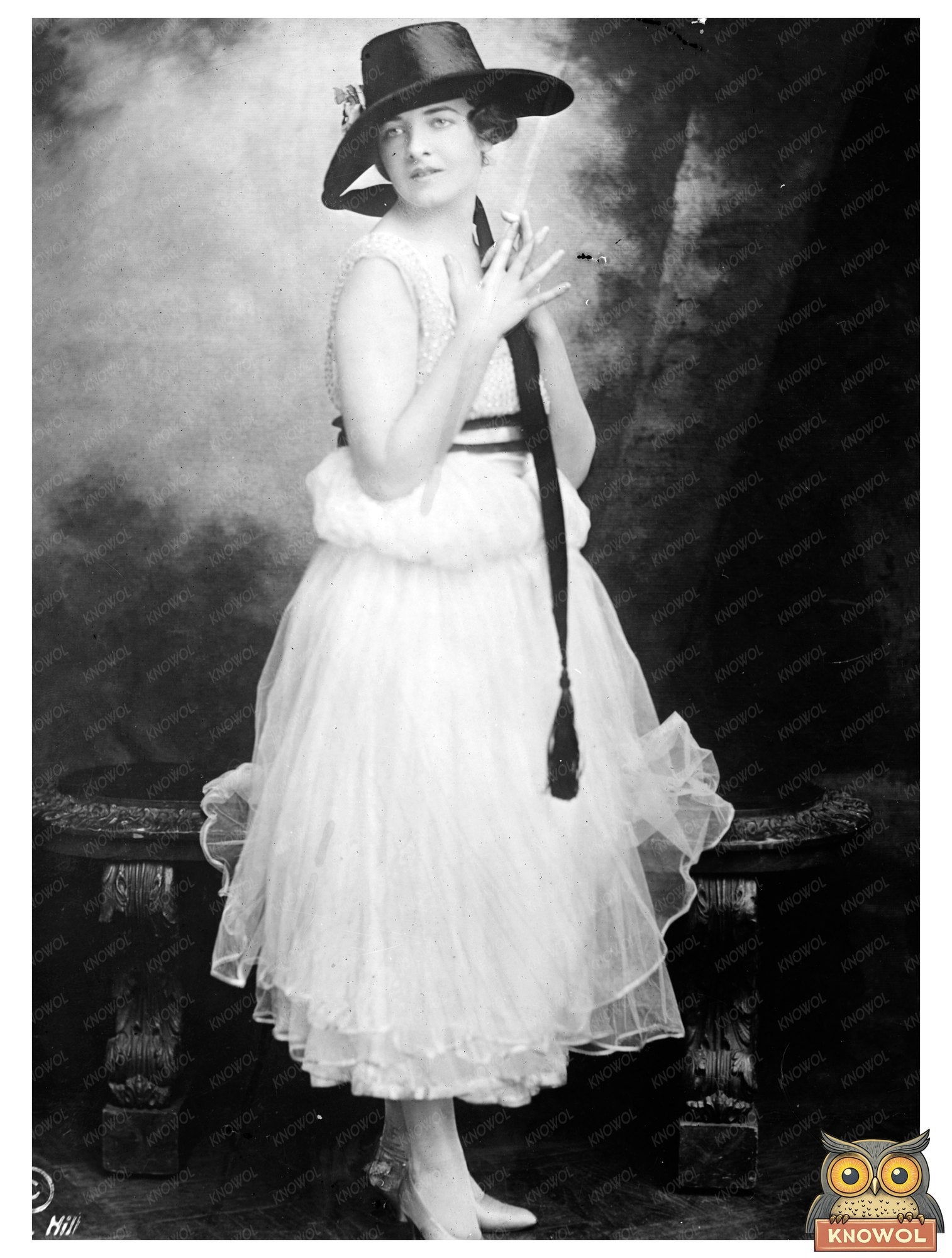Historic Mrs. Ben Ali Haggin Print, Vintage Art