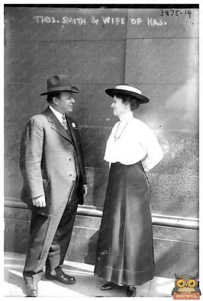 Vintage Kansas Couple Portrait from the 1920s
