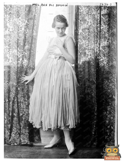 Historic Mrs. Ben Ali Haggin Print, Vintage Art