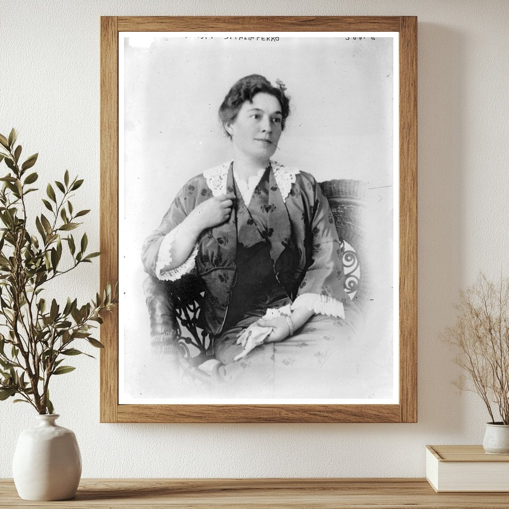 Historic Mrs. T.S. Taliaferro Print, Vintage Art