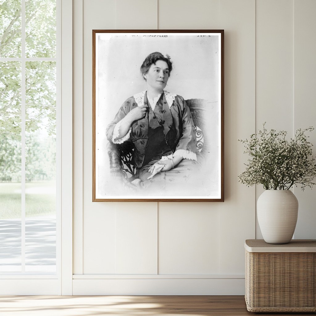 Historic Mrs. T.S. Taliaferro Print, Vintage Art