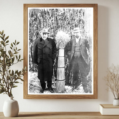 Historic J.J. Hill & L.W. Hill Print, Vintage Art