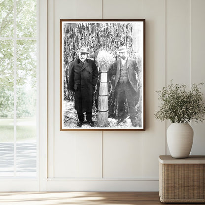 Historic J.J. Hill & L.W. Hill Print, Vintage Art