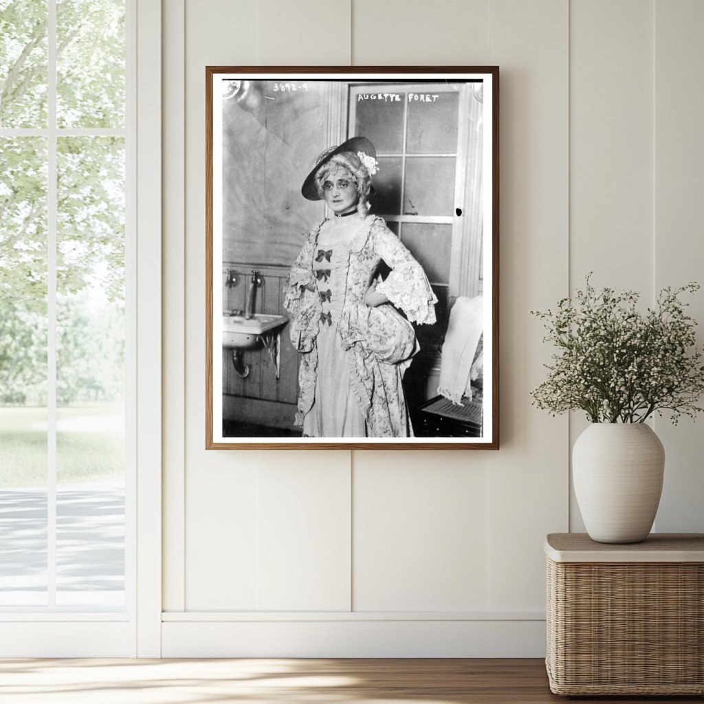 Historic Augette Foret Print, Vintage Art