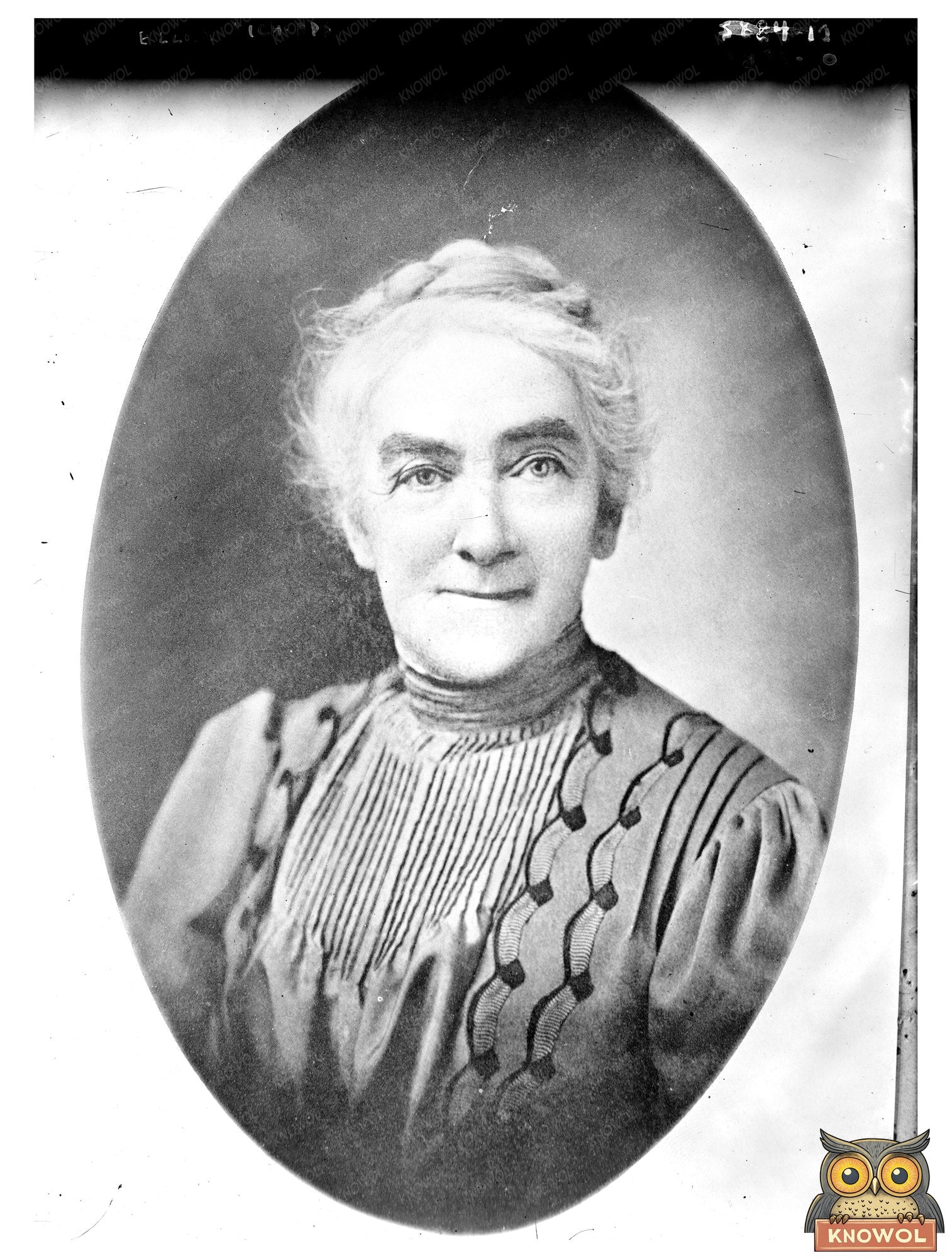 Historic Ellen Richards Print, Vintage Art