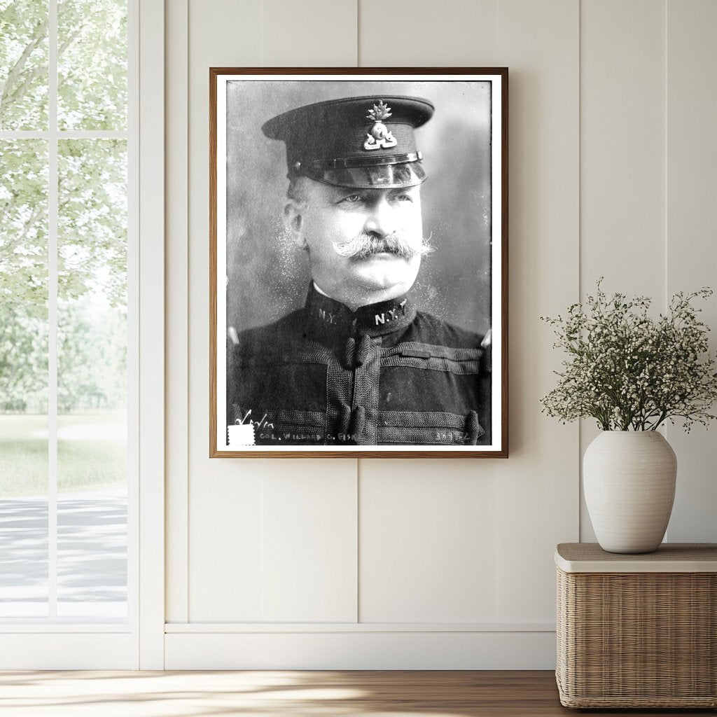 Historic Col. Willard C. Fisk Print, Vintage Art