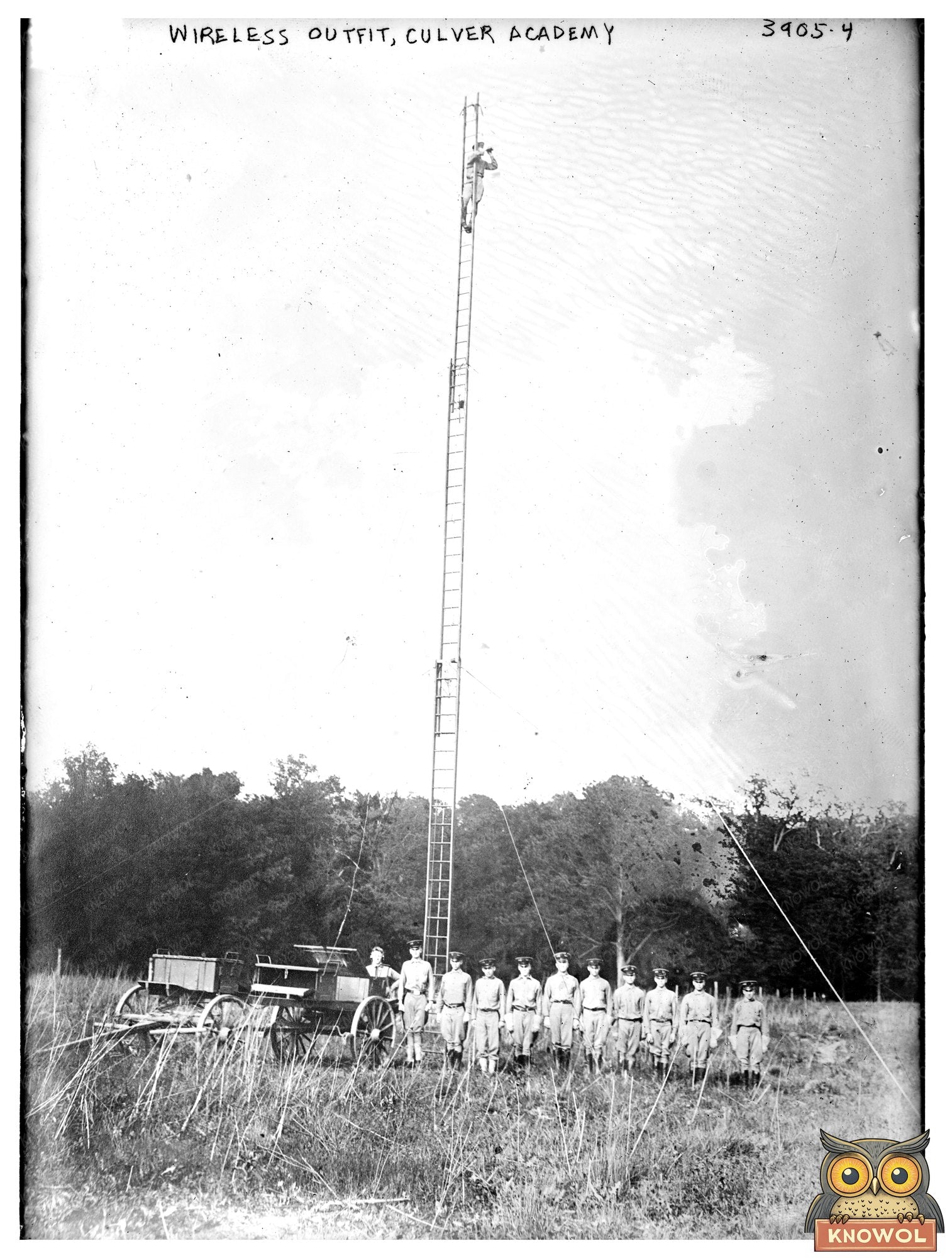 Historic Wireless outfit, Culver Academy Print, Vintage Art