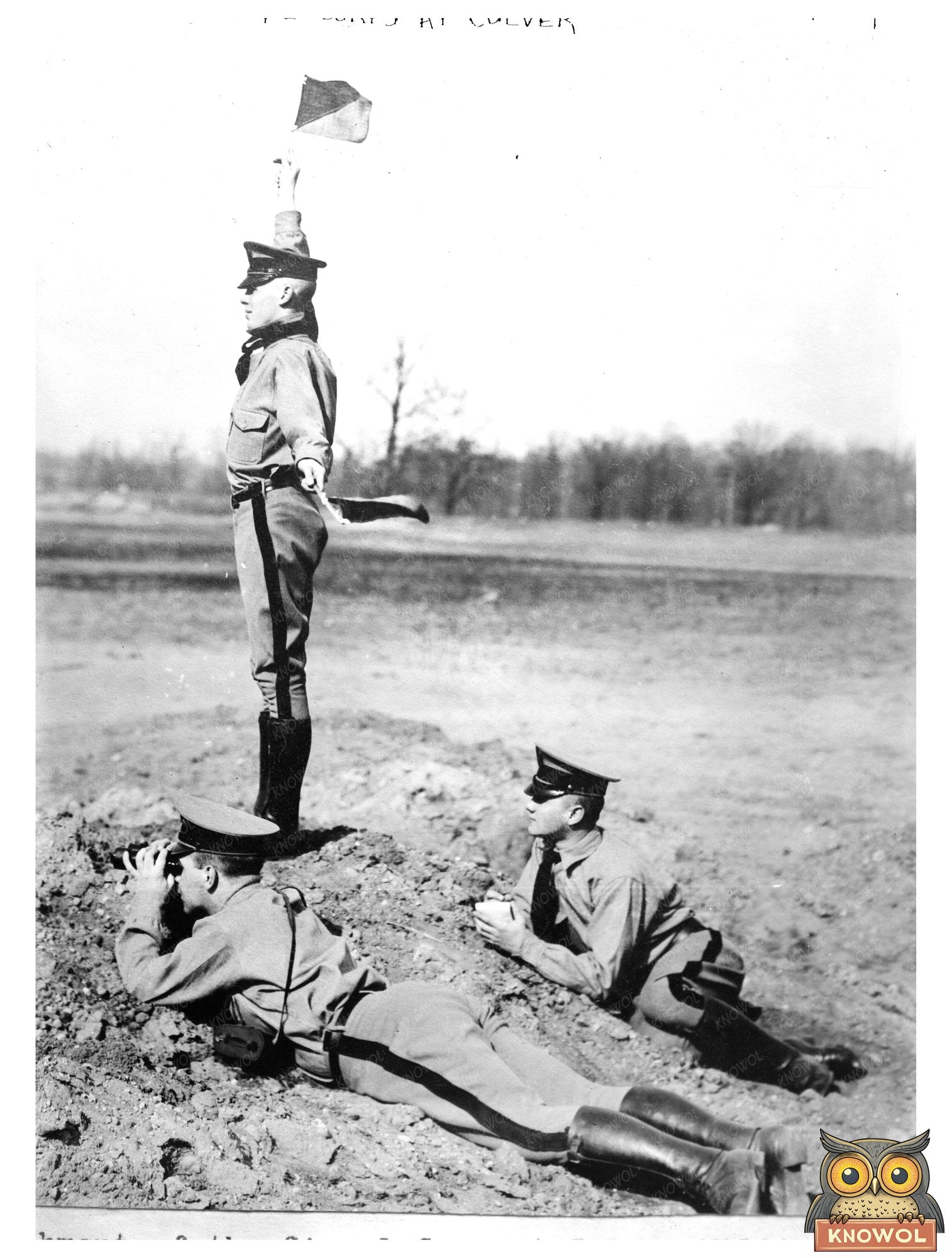 Historic Signal Corps at Culver Print, Vintage Art