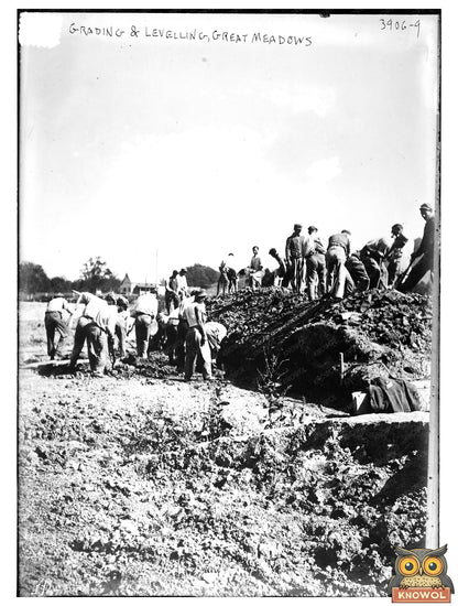 Historic Grading & Levelling, Great Meadows Print, Vintage Art