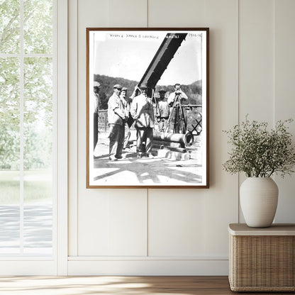 Historic Warden Homer & Engineer Inmates Print, Vintage Art