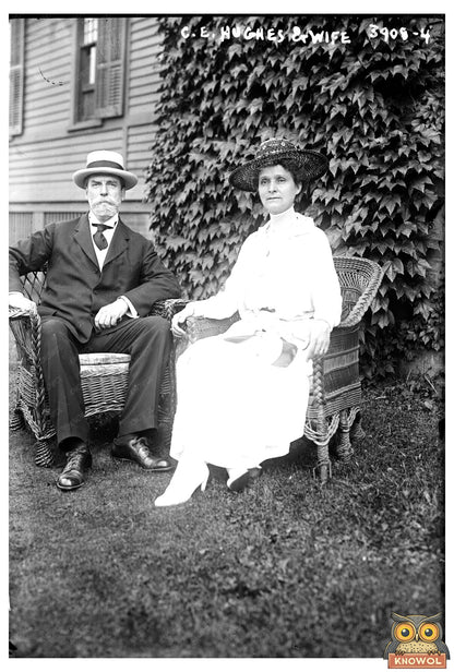 Charles Evans Hughes & Wife: A 1915 Era Portrait