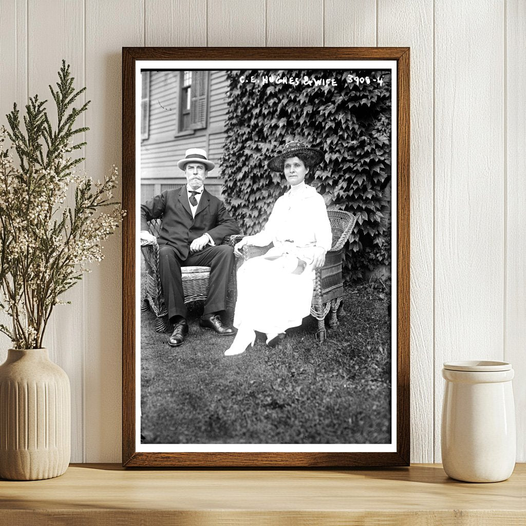 Charles Evans Hughes & Wife: A 1915 Era Portrait