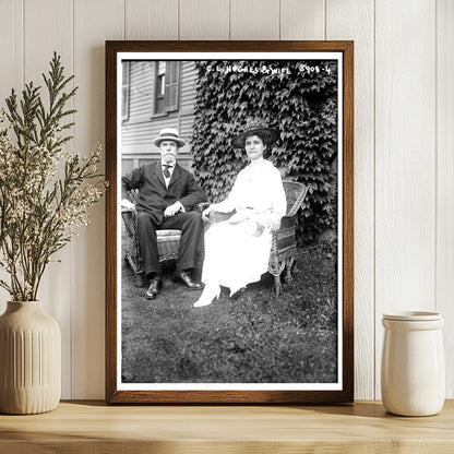 Charles Evans Hughes & Wife: A 1915 Era Portrait