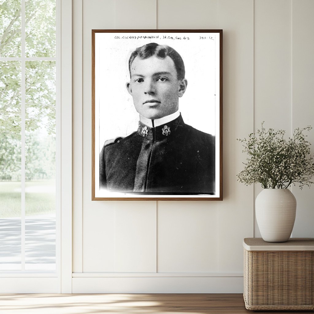 Historic Col. Clenard McLaughlin, 3rd Ore. Nat. Gd. Print, Vintage Art