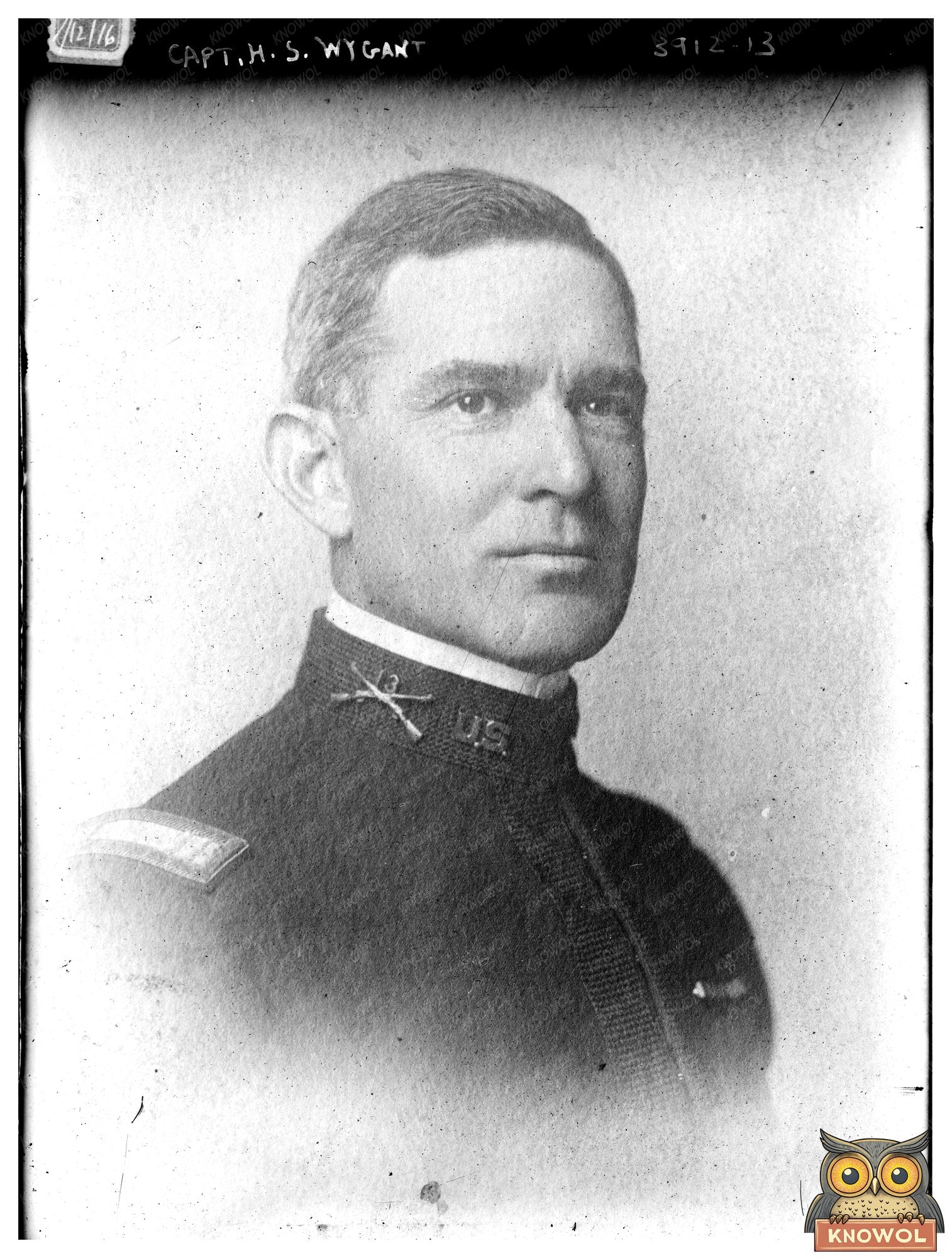 Historic Capt. H.S. Wygant Print, Vintage Art