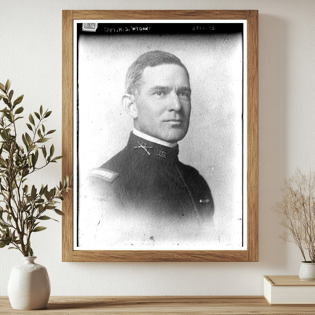 Historic Capt. H.S. Wygant Print, Vintage Art