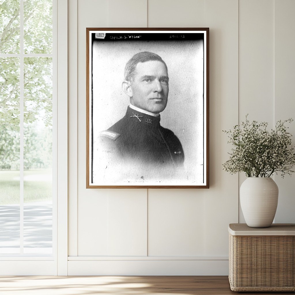Historic Capt. H.S. Wygant Print, Vintage Art