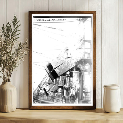 1916 Architectural Marvel: MILAZZO Chutes Photograph