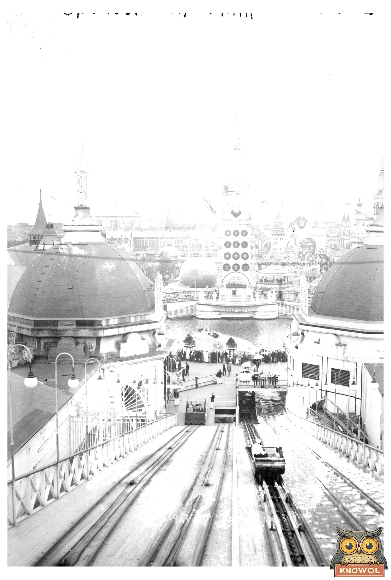 Thrilling Chutes Ride at Luna Park, 1915-1920