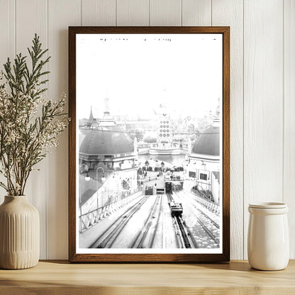 Thrilling Chutes Ride at Luna Park, 1915-1920