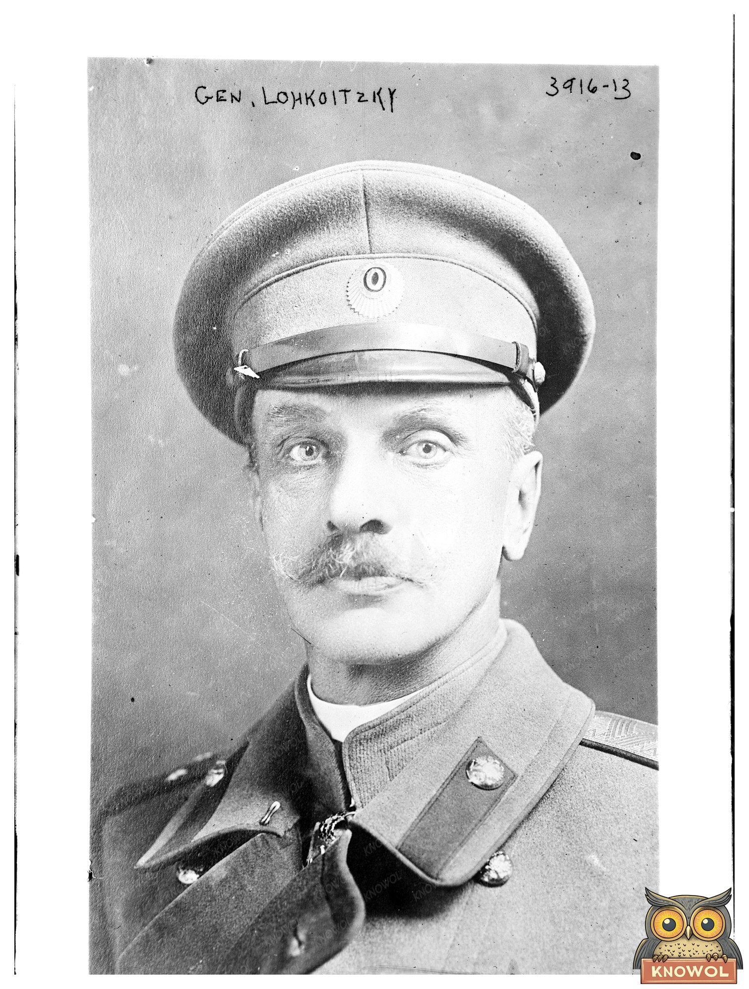 Historic Gen. Lohkoitzky [i.e. Lokhvitkii] Print, Vintage Art