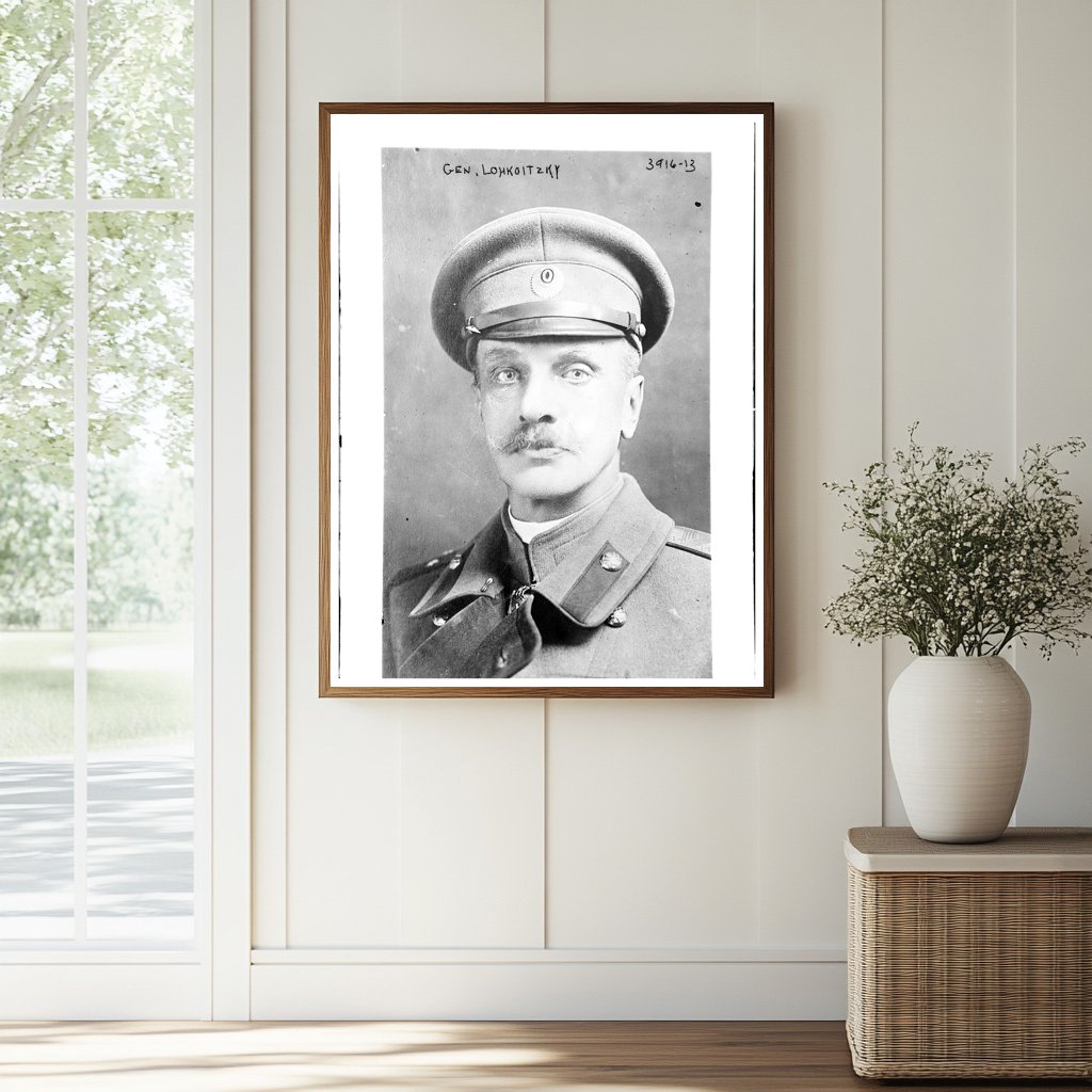 Historic Gen. Lohkoitzky [i.e. Lokhvitkii] Print, Vintage Art