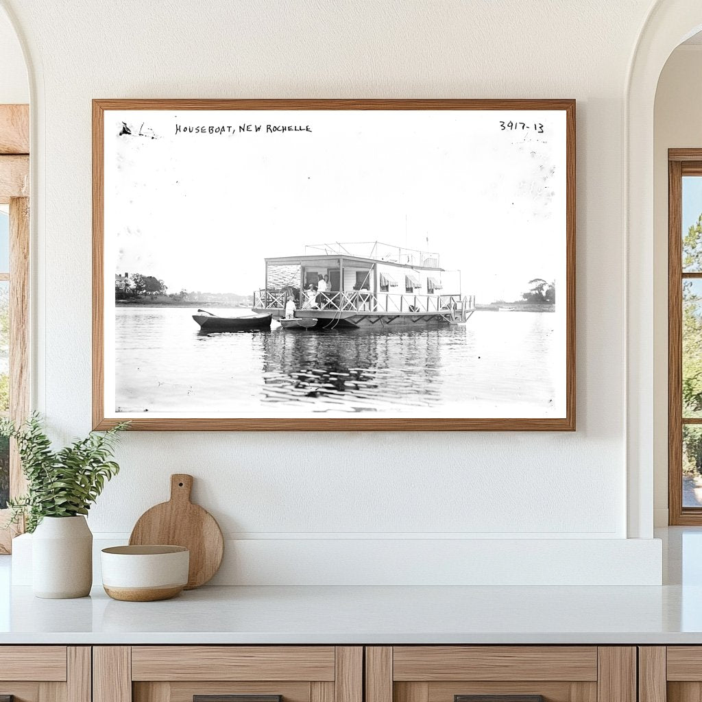 Charming 1910s Houseboat in New Rochelle Harbor