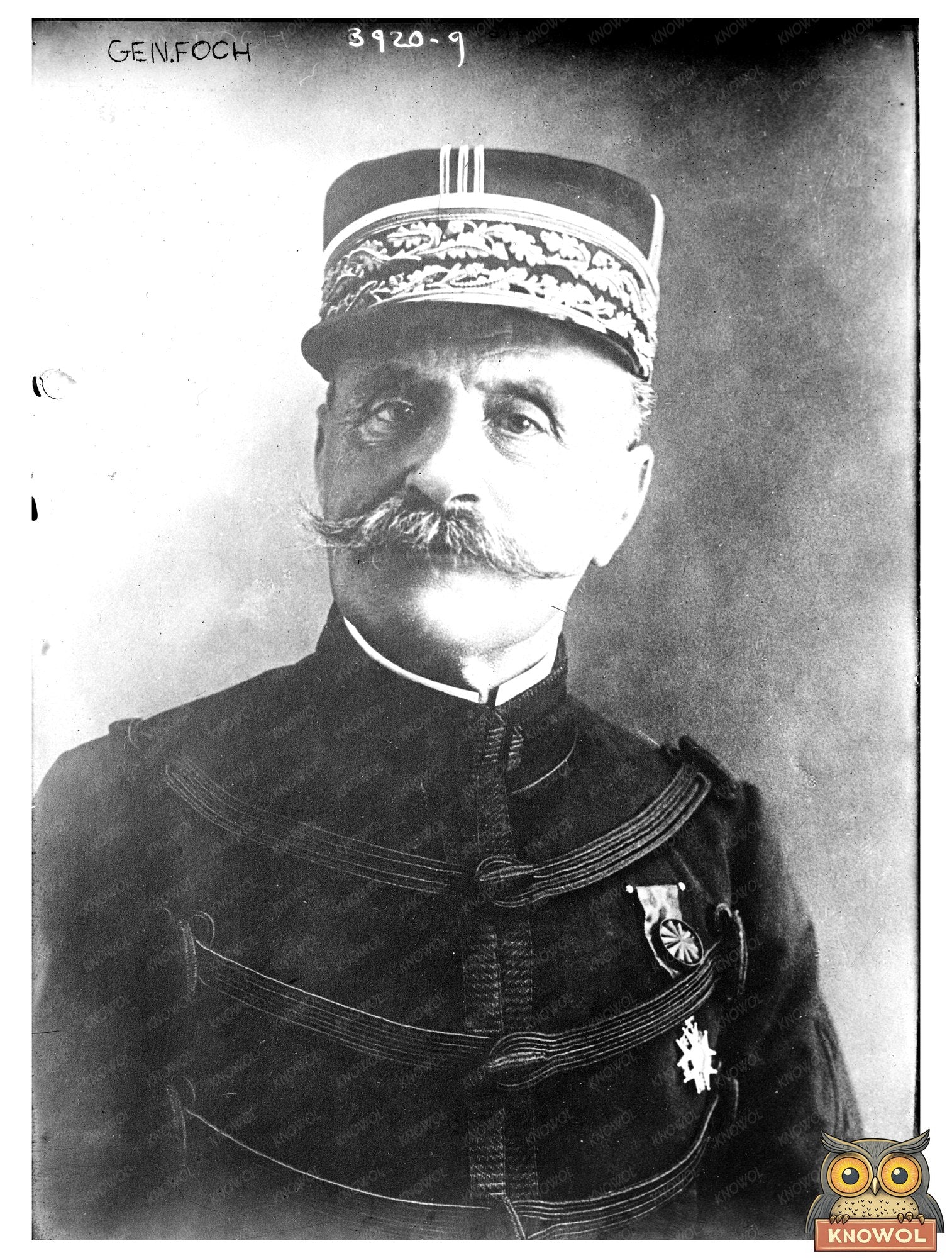 Historic Gen. Foch Print, Vintage Art