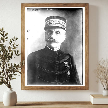 Historic Gen. Foch Print, Vintage Art