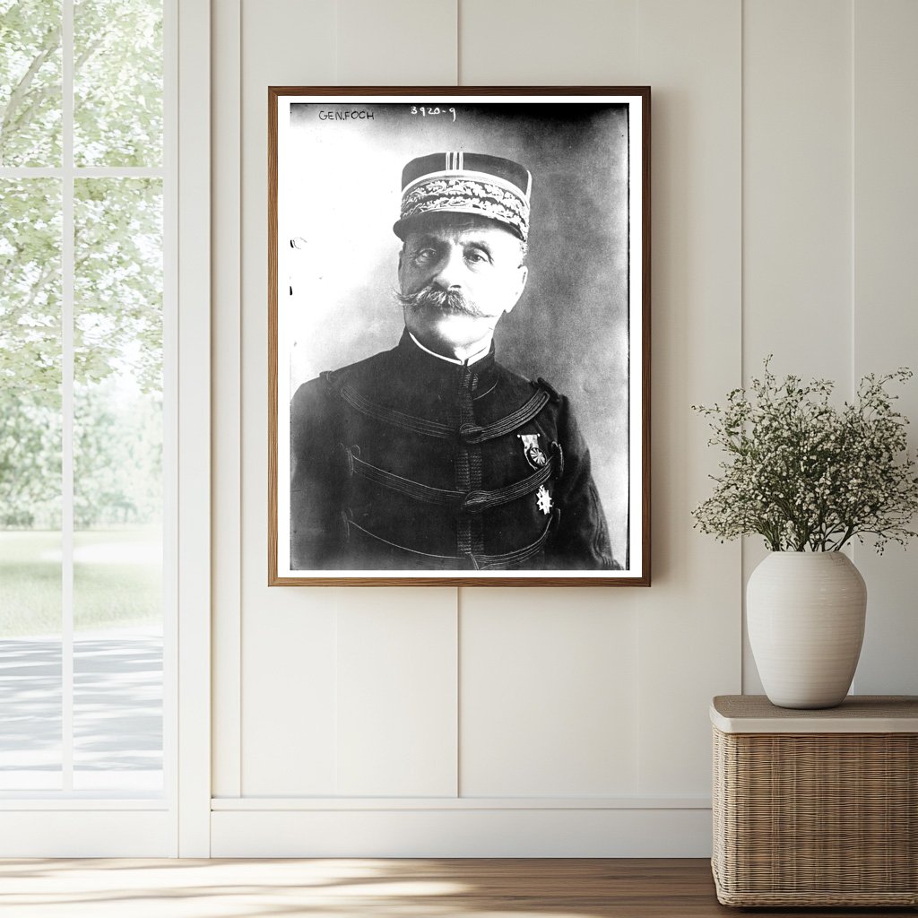 Historic Gen. Foch Print, Vintage Art