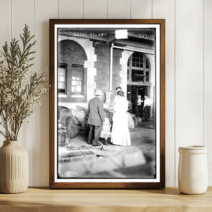 1917 Snapshot: Immigrants Arriving at Ellis Island