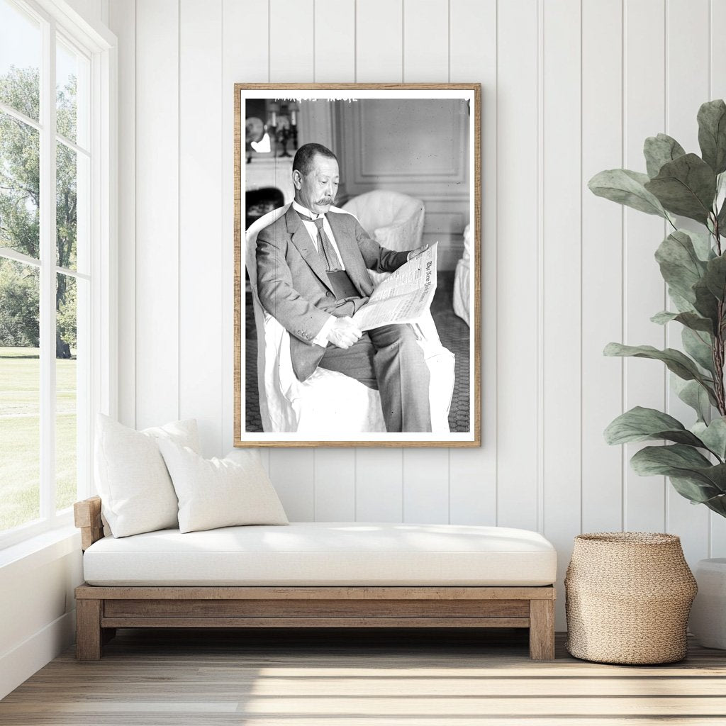 1916 Glass Negative of Marquis Inouye: A History