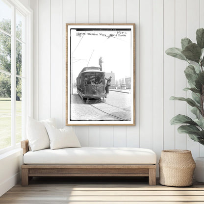 1916 Labor Struggle: Strike Breakers & Broken Trolley