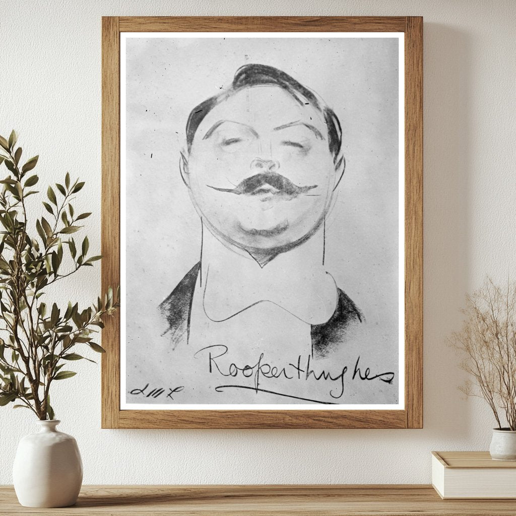 Historic Rupert Hughes Print, Vintage Art