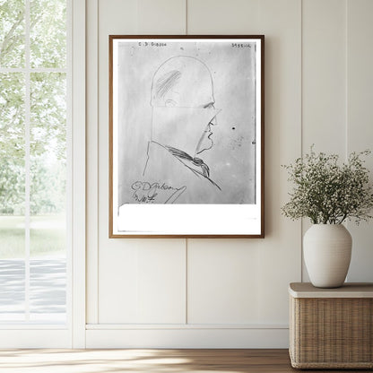 Historic C.D. Gibson Print, Vintage Art