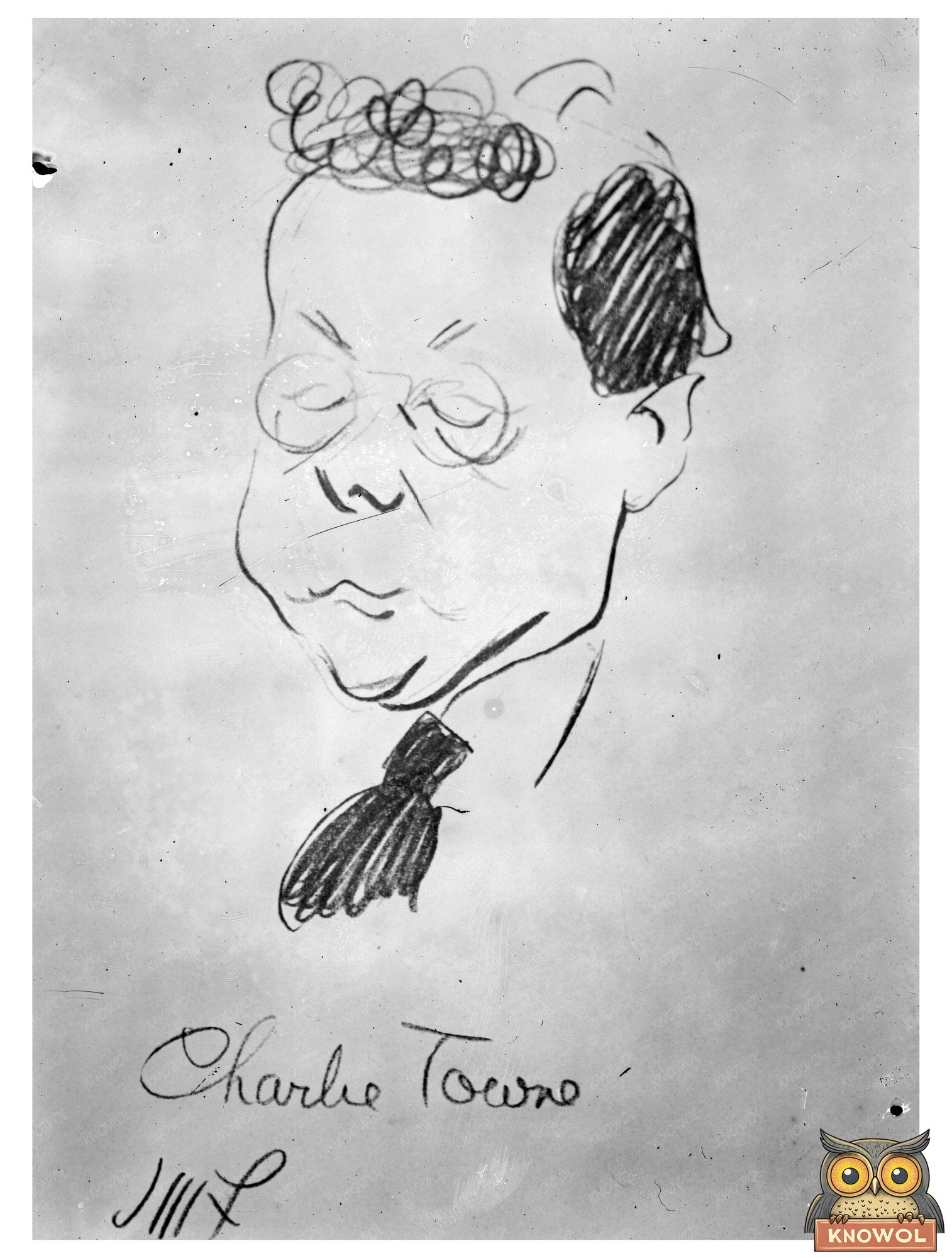 Historic C.H. Towne Print, Vintage Art