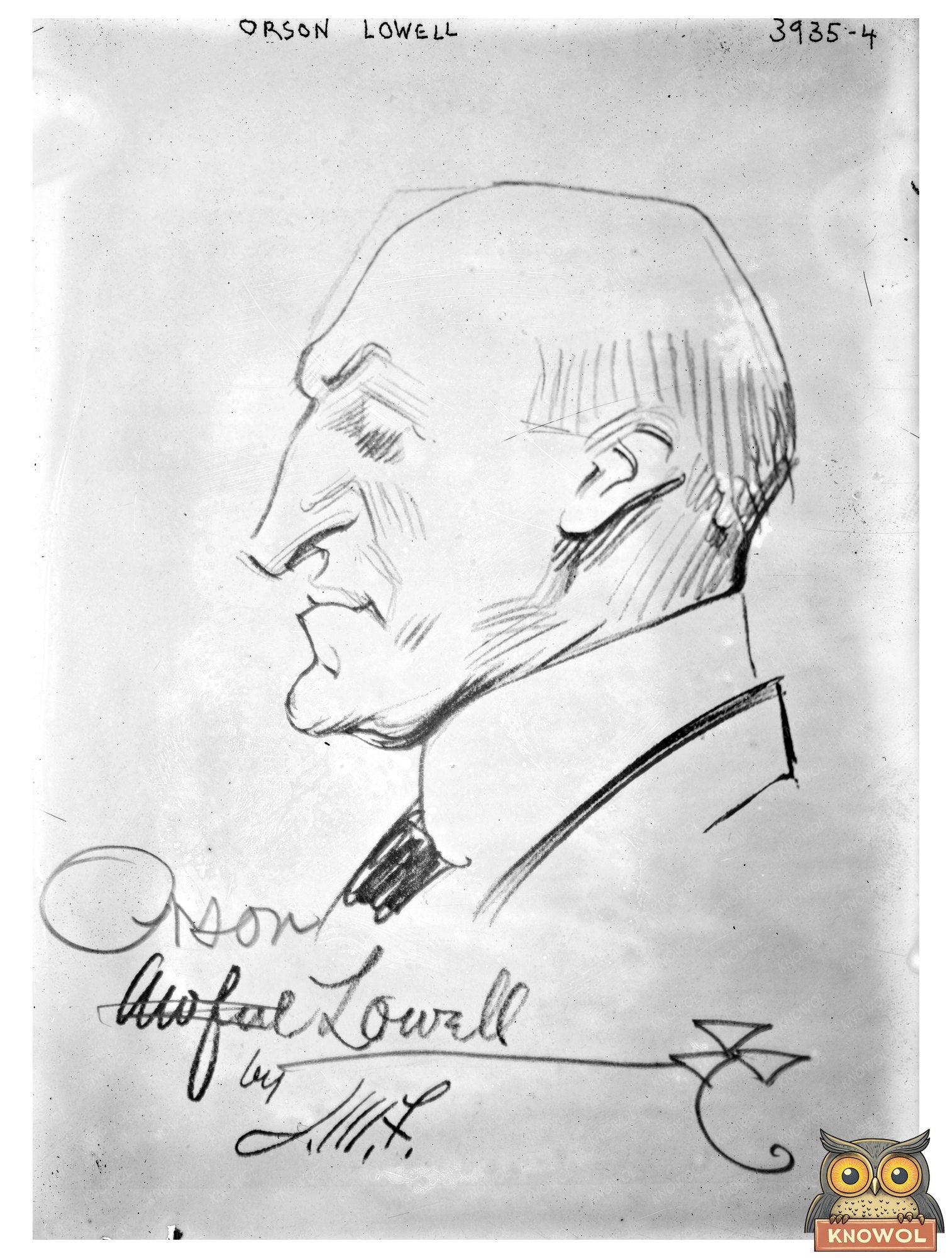 Historic Orson Lowell Print, Vintage Art