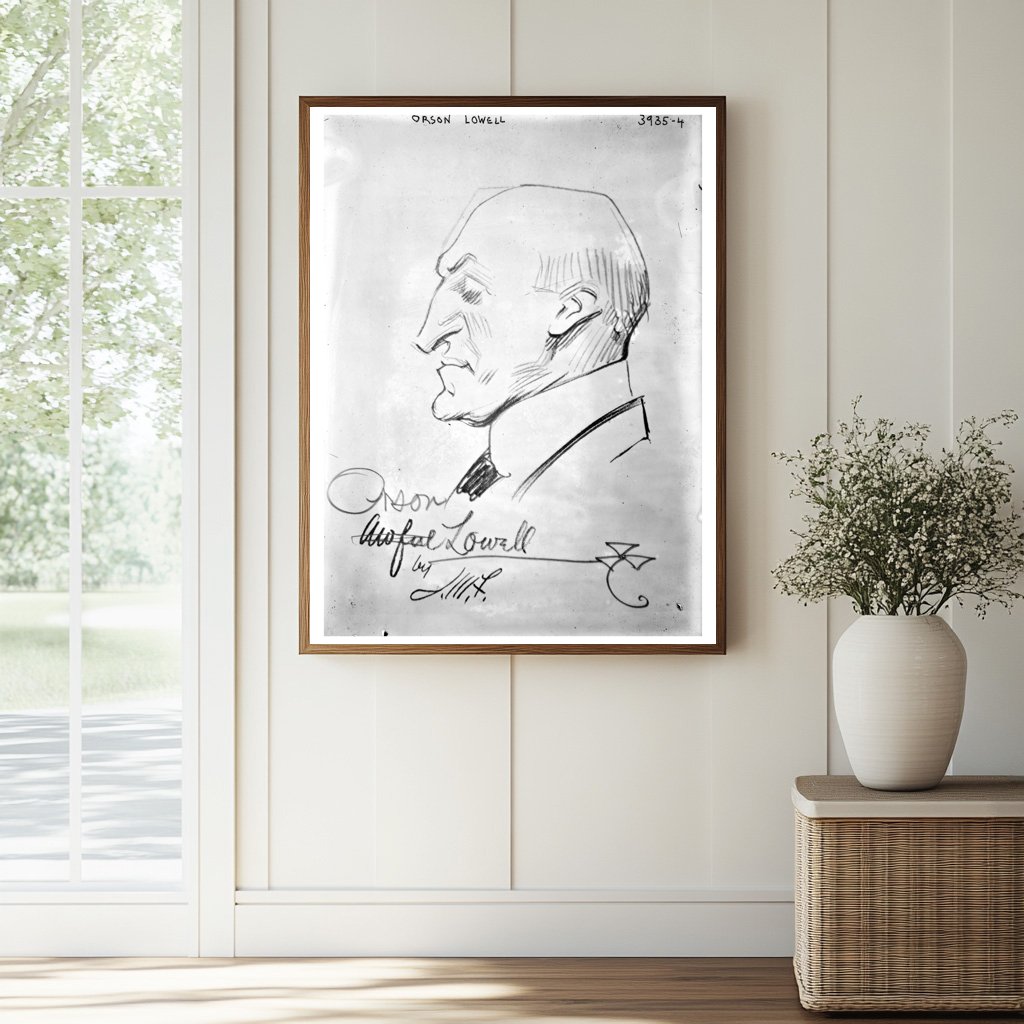 Historic Orson Lowell Print, Vintage Art