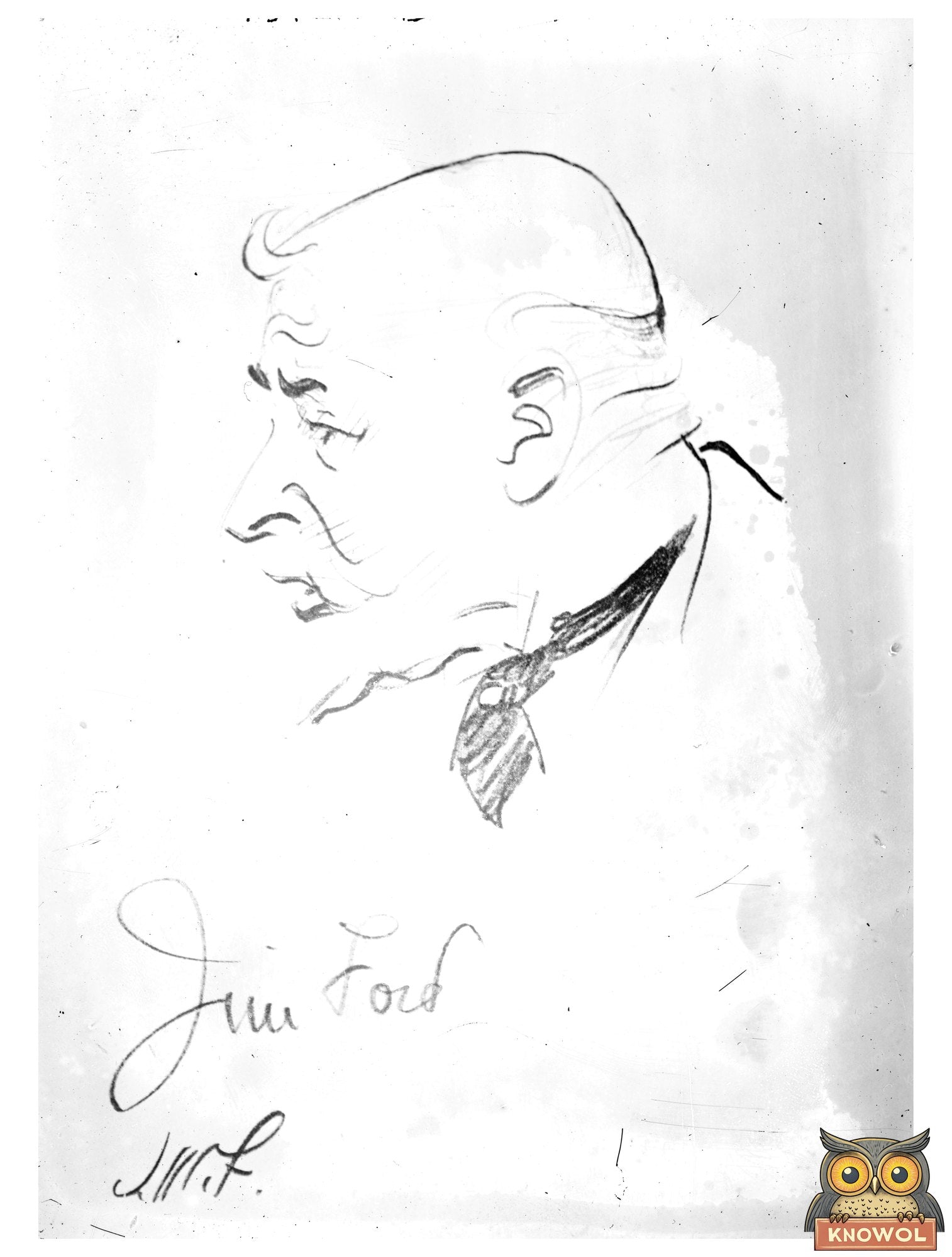 Historic Jas. L. Ford Print, Vintage Art
