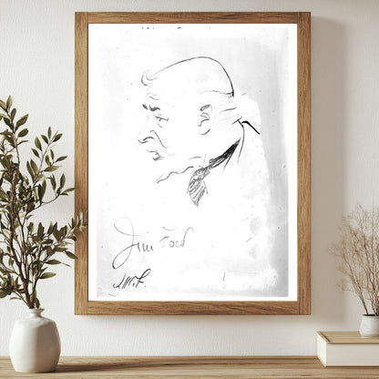 Historic Jas. L. Ford Print, Vintage Art
