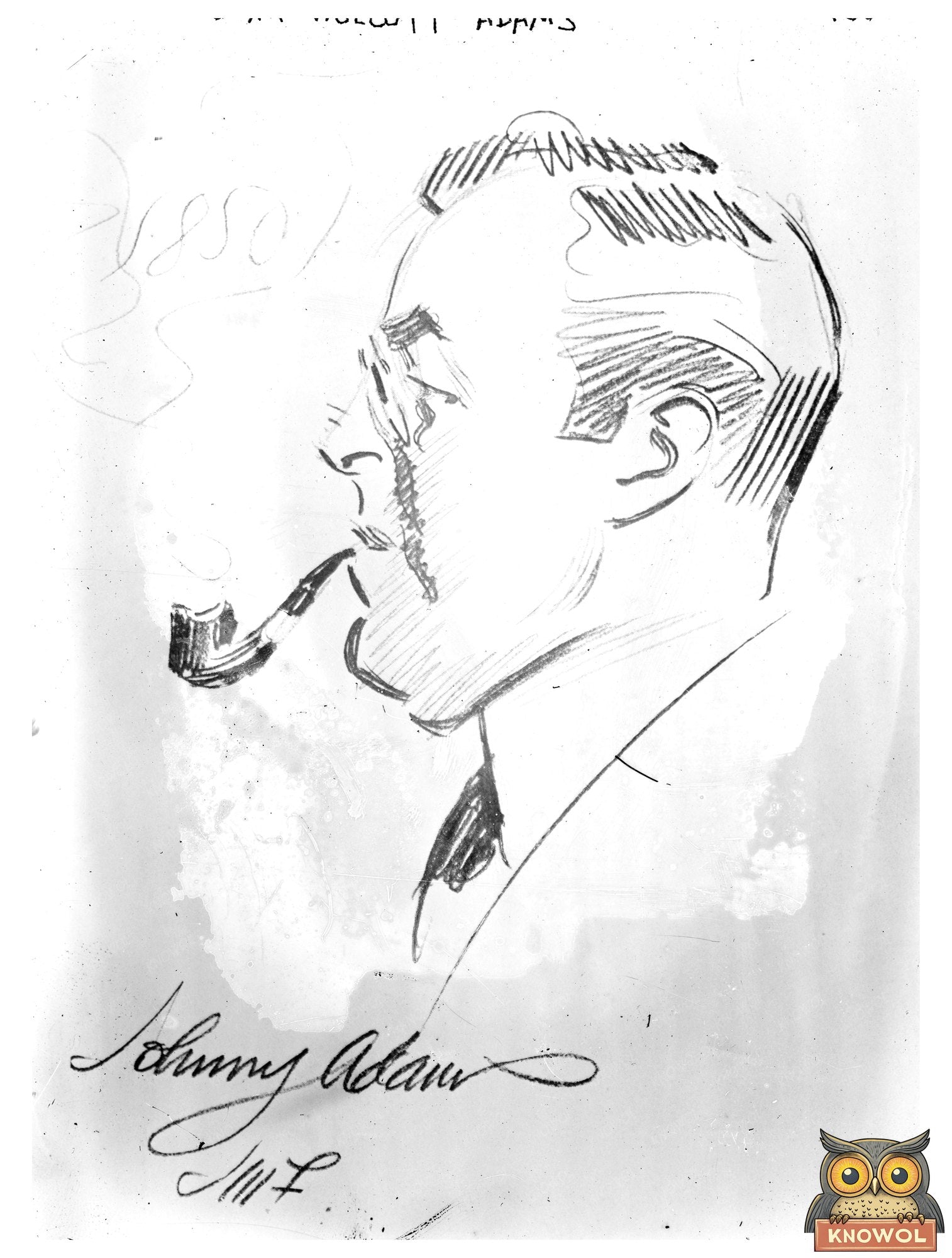 Historic John Wolcott Adams Print, Vintage Art