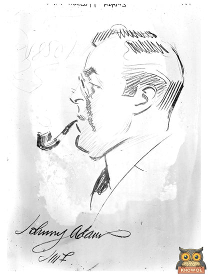 Historic John Wolcott Adams Print, Vintage Art