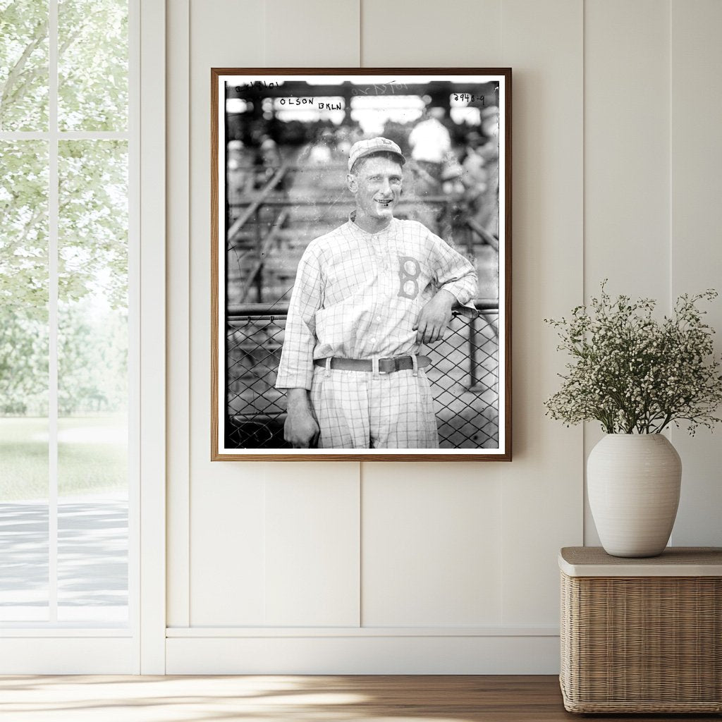 Historic [Ivy Olson, Brooklyn NL (baseball)] Print, Vintage Art
