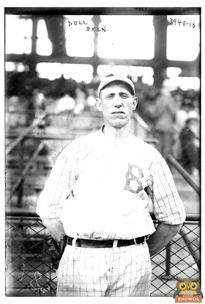 Wheezer Dell Baseball Action, Brooklyn 1916
